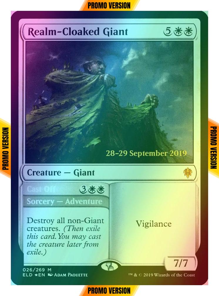 Realm-Cloaked Giant // Cast Off [26s] [Throne of Eldraine Promos] [Foil]
