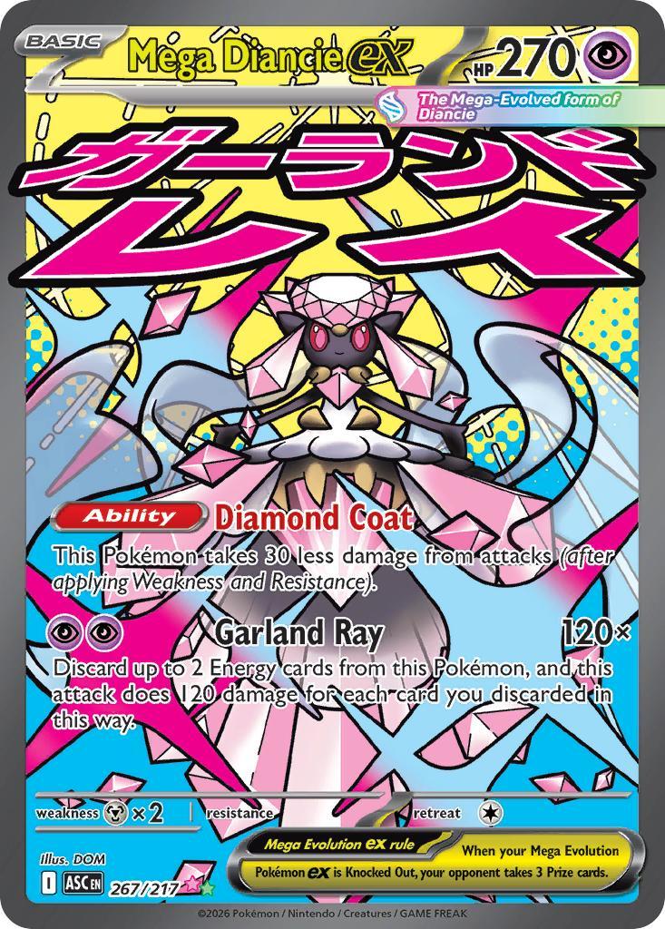 Mega Diancie ex - 267/217 - Mega Attack Rare [me025-267] [Ultra]