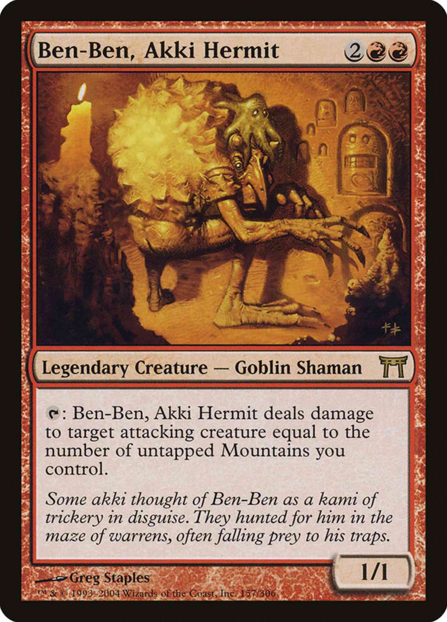 Ben-Ben, Akki Hermit [157] [Champions of Kamigawa] [Non-Foil]