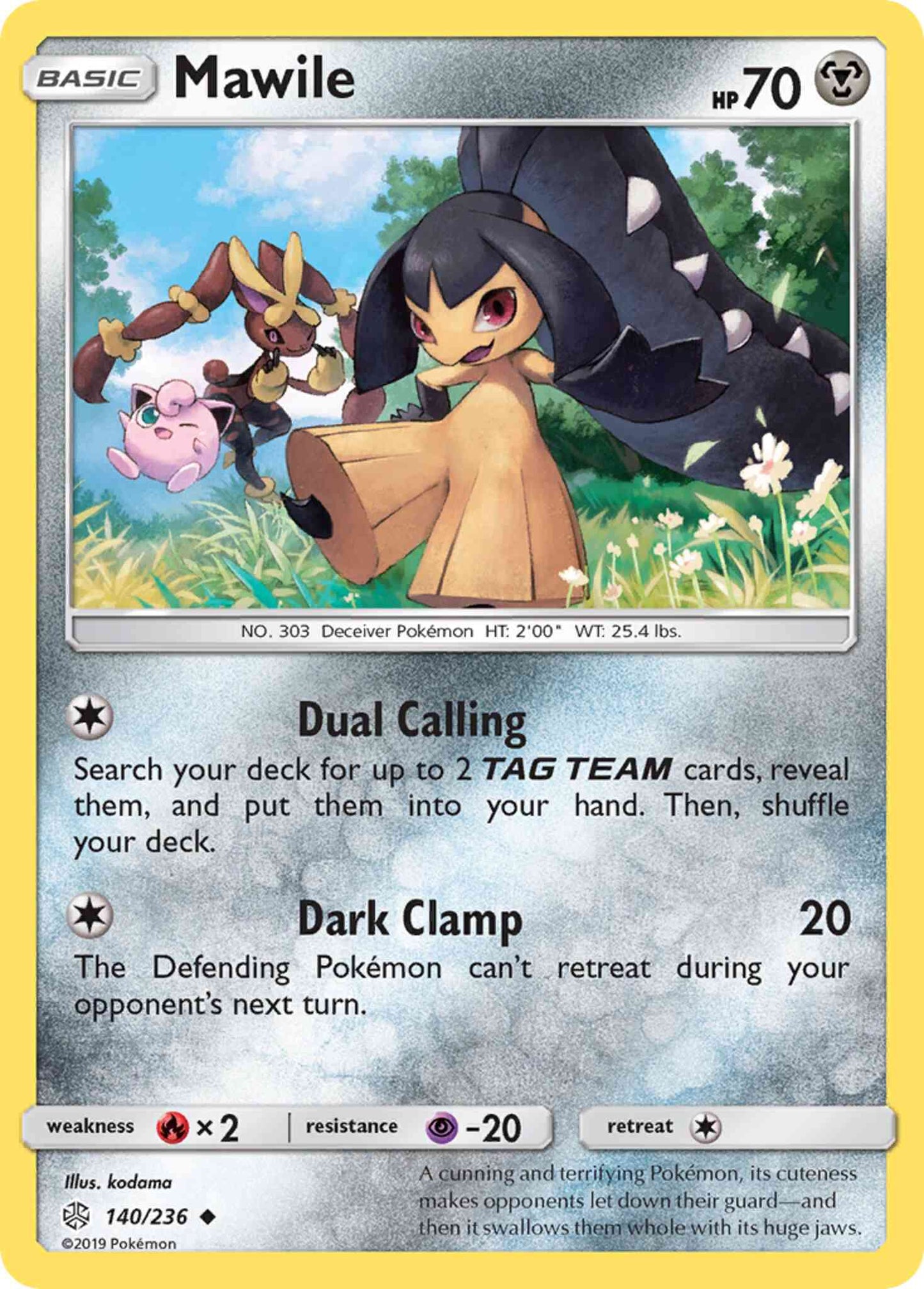 Mawile - 140/236 - Uncommon [sm12-140] [Non-Holo]