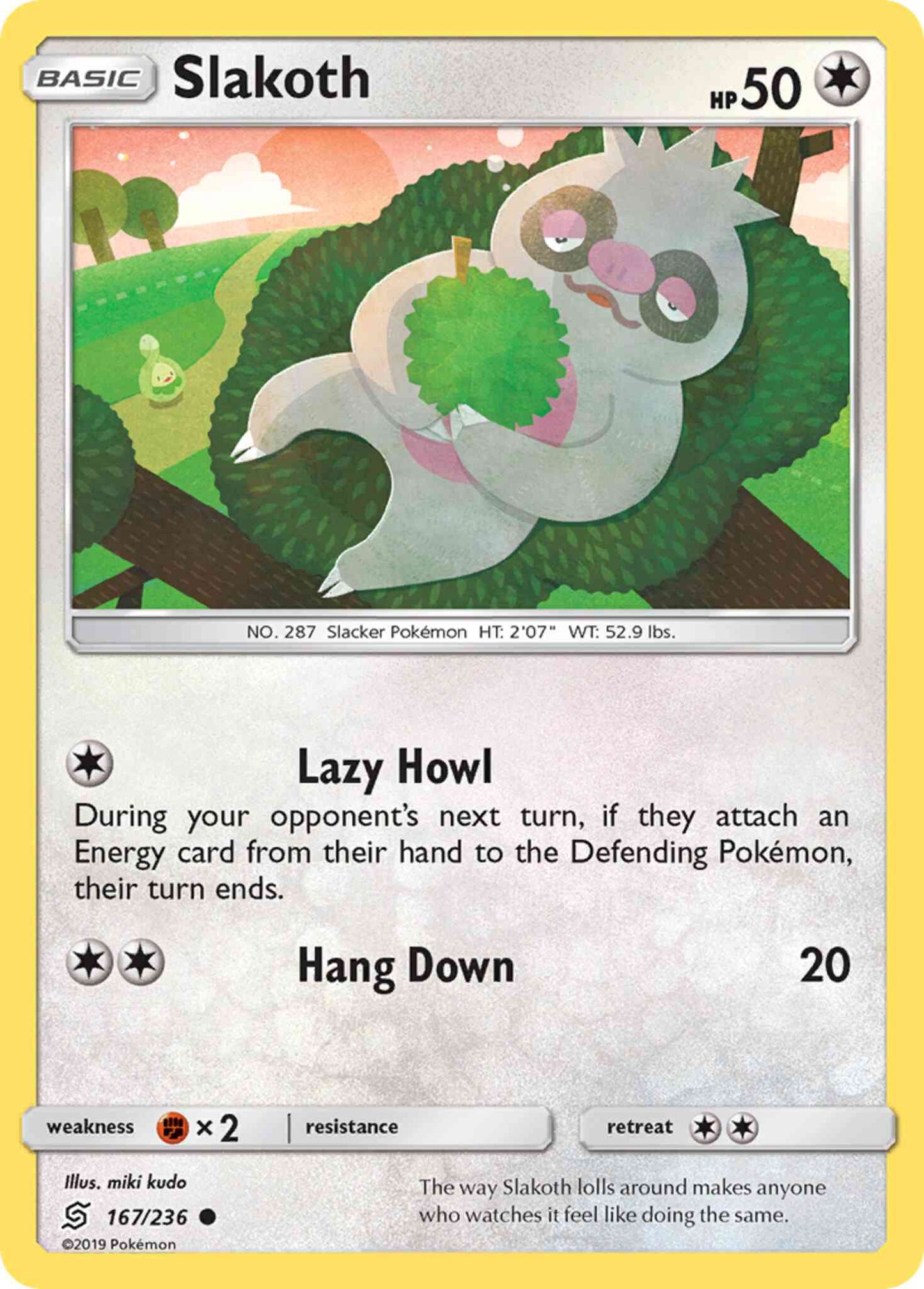 Slakoth - 167/236 - Common [sm11-167] [Reverse Holo]