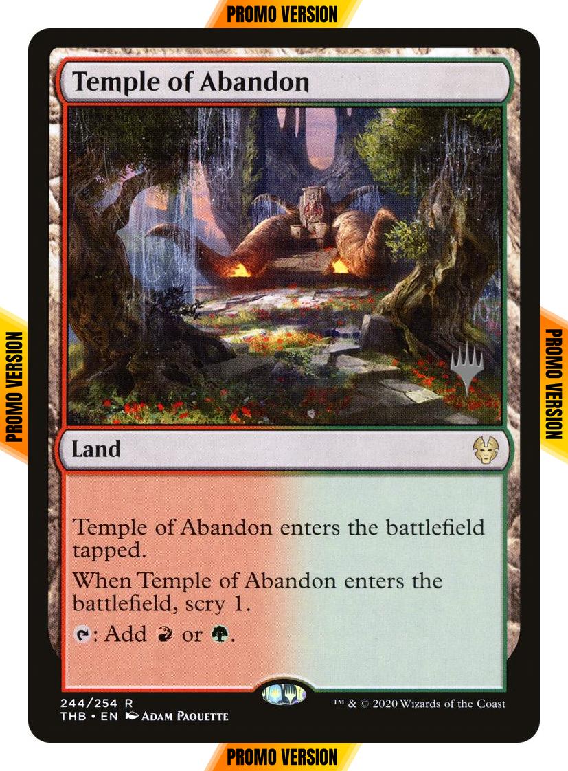 Temple of Abandon [244p] [Promo Pack] [Theros Beyond Death Promos] [Non-Foil]