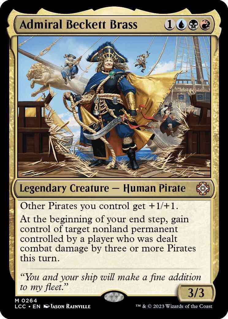 Admiral Beckett Brass [264] [The Lost Caverns of Ixalan: Commander] [Non-Foil]