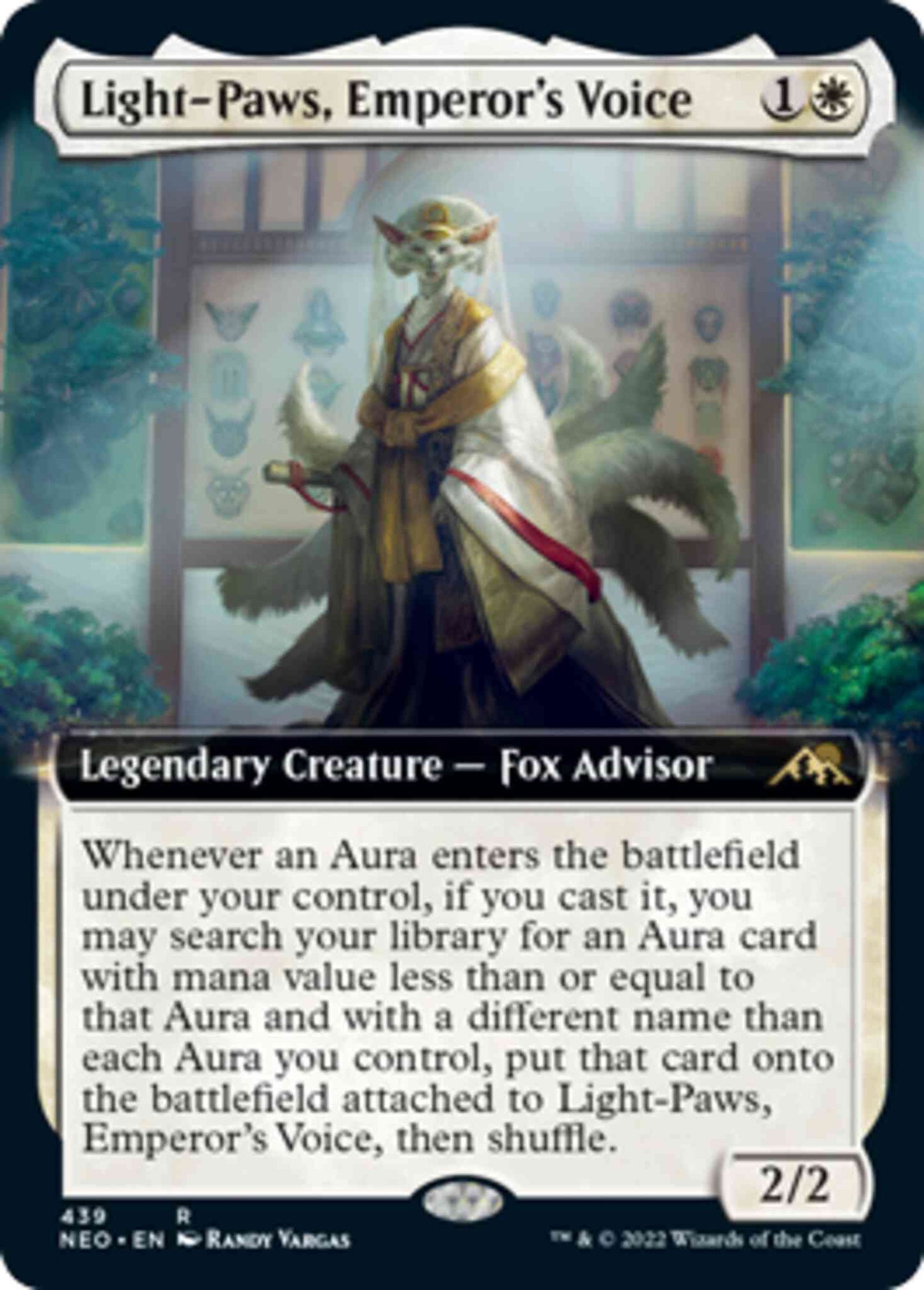 Light-Paws, Emperor's Voice [439] [Extended Art] [Kamigawa: Neon Dynasty] [Non-Foil]