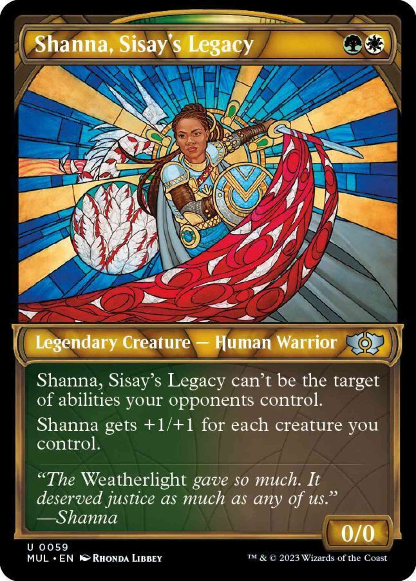 Shanna, Sisay's Legacy [59] [Planar Showcase] [Multiverse Legends] [Non-Foil]