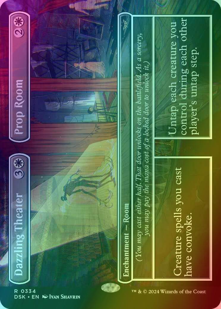 Dazzling Theater // Prop Room [334] [Borderless] [Duskmourn: House of Horror] [Foil]