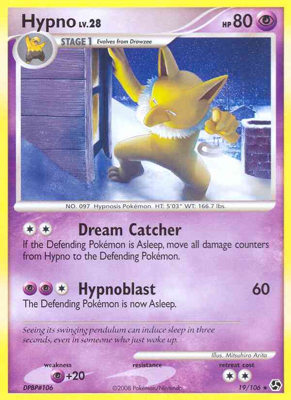 Hypno - 19/106 - Rare [dp4-19] [Non-Holo]