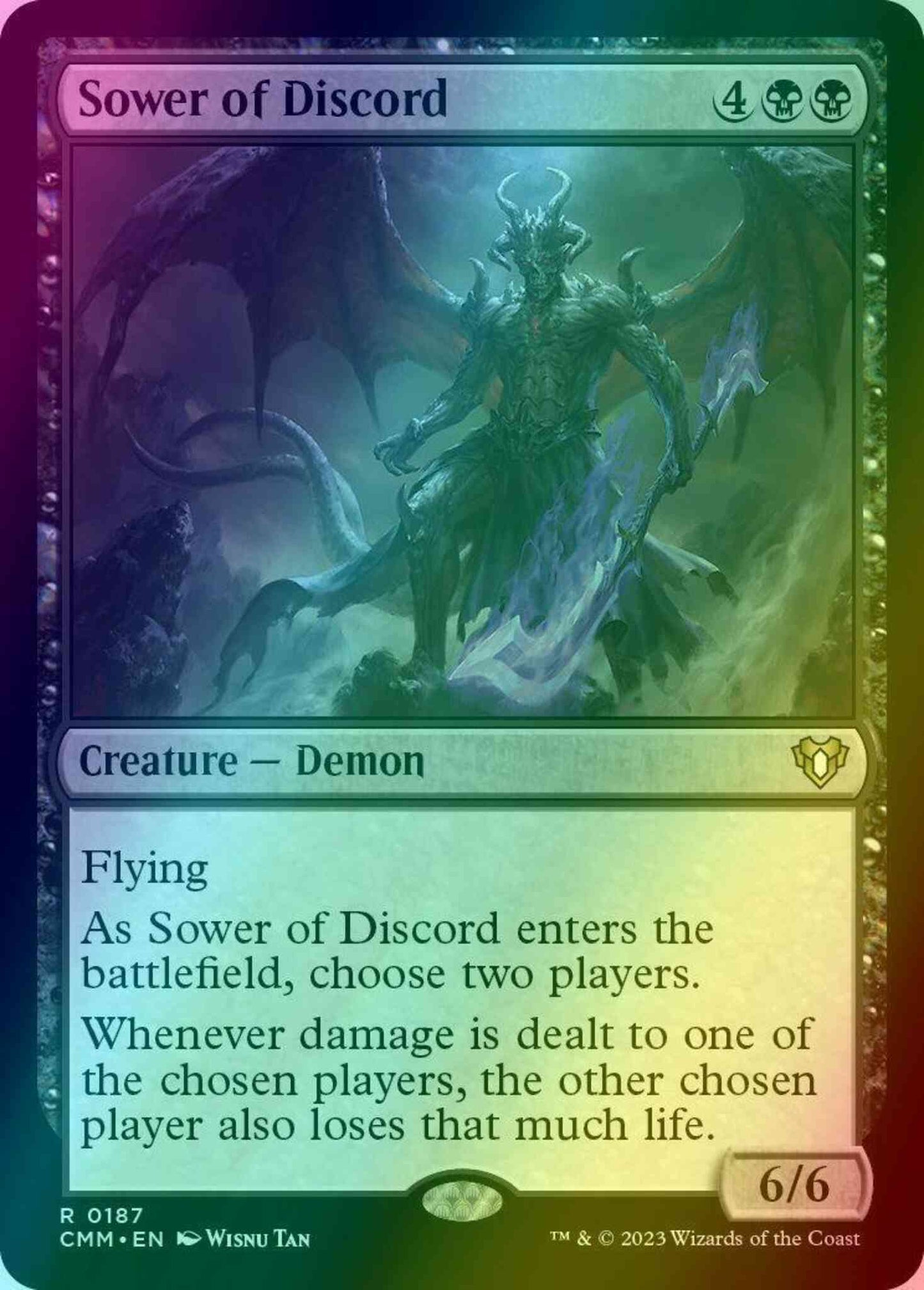 Sower of Discord [187] [Commander Masters] [Foil]