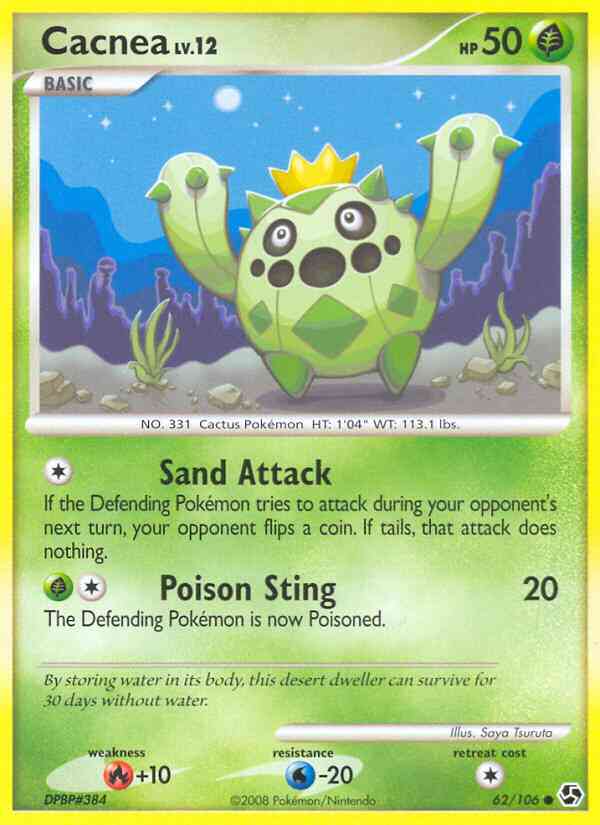 Cacnea - 62/106 - Common [dp4-62] [Non-Holo]