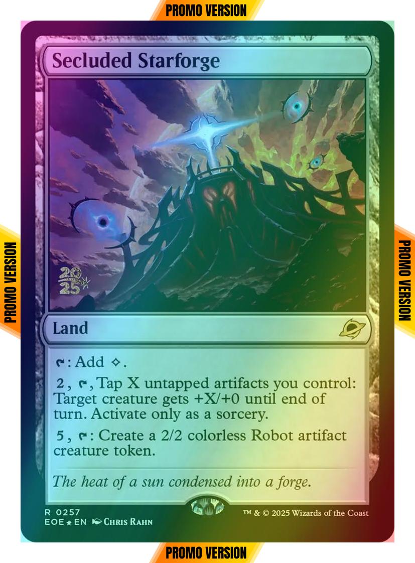 Secluded Starforge [257s] [Prerelease] [Edge of Eternities: Promos] [Foil]