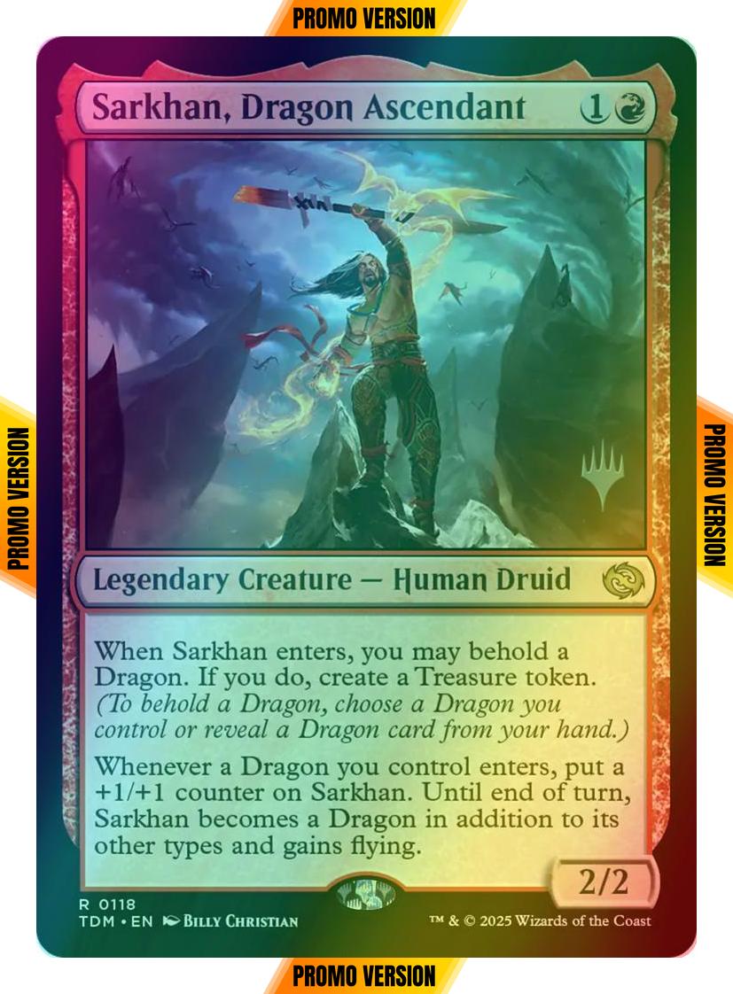 Sarkhan, Dragon Ascendant [118p] [Promo Pack] [Tarkir: Dragonstorm: Promos] [Foil]