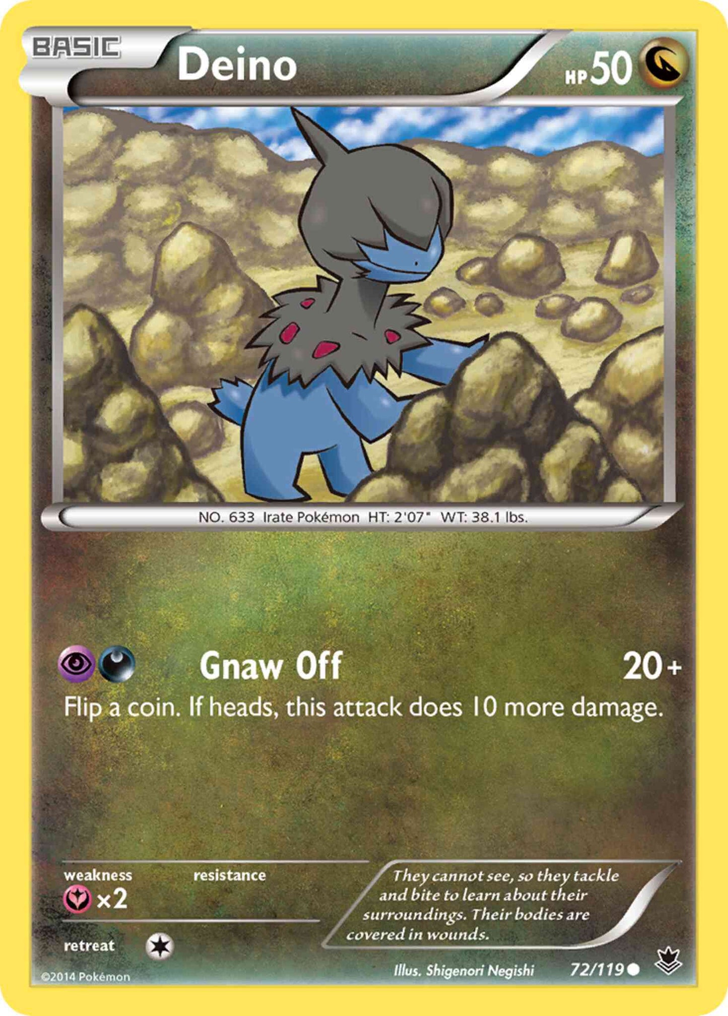 Deino - 72/119 - Common [xy4-72] [Non-Holo]