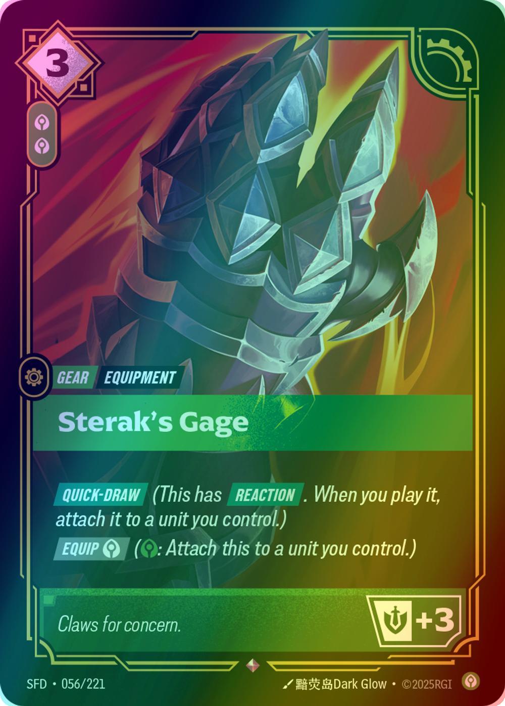 Sterak's Gage - 056/221 [Spiritforged] [Foil]