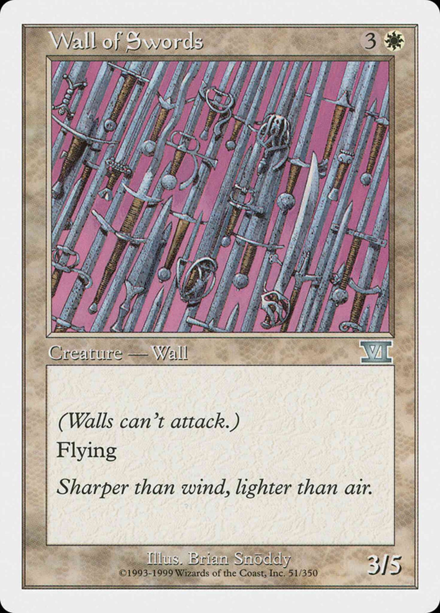 Wall of Swords [51] [Classic Sixth Edition] [Non-Foil]