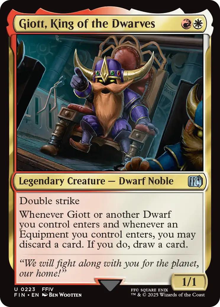 Giott, King of the Dwarves [223] [FINAL FANTASY] [Non-Foil]