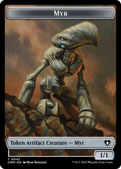 Myr Token (43) // Soldier Token (09) [Commander Masters: Tokens] [Non-Foil]