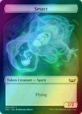 Spirit Token (03) // Treasure Token (17) [Streets of New Capenna: Tokens] [Foil]