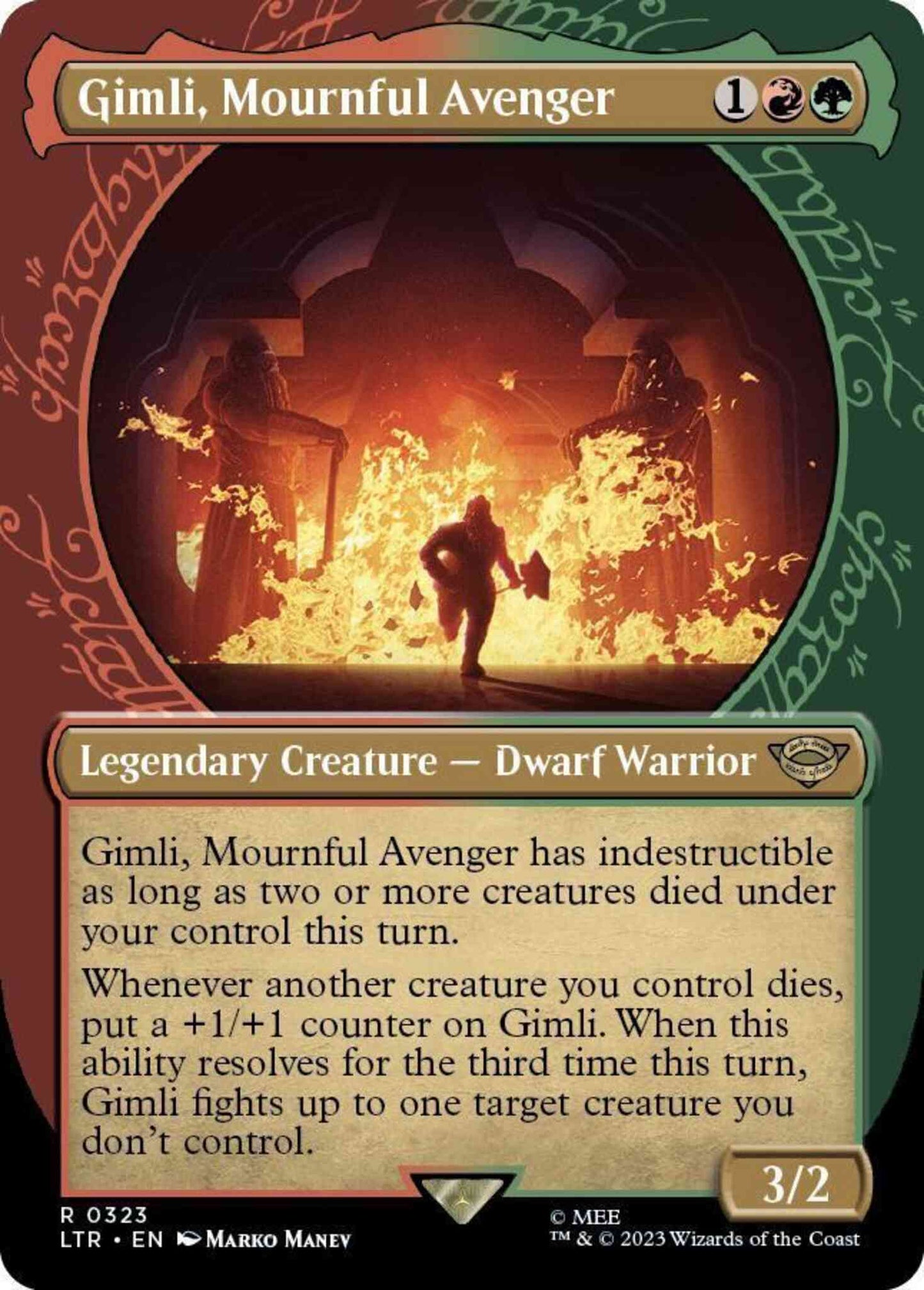 Gimli, Mournful Avenger [323] [Ring Showcase] [The Lord of the Rings: Tales of Middle-earth] [Non-Foil]