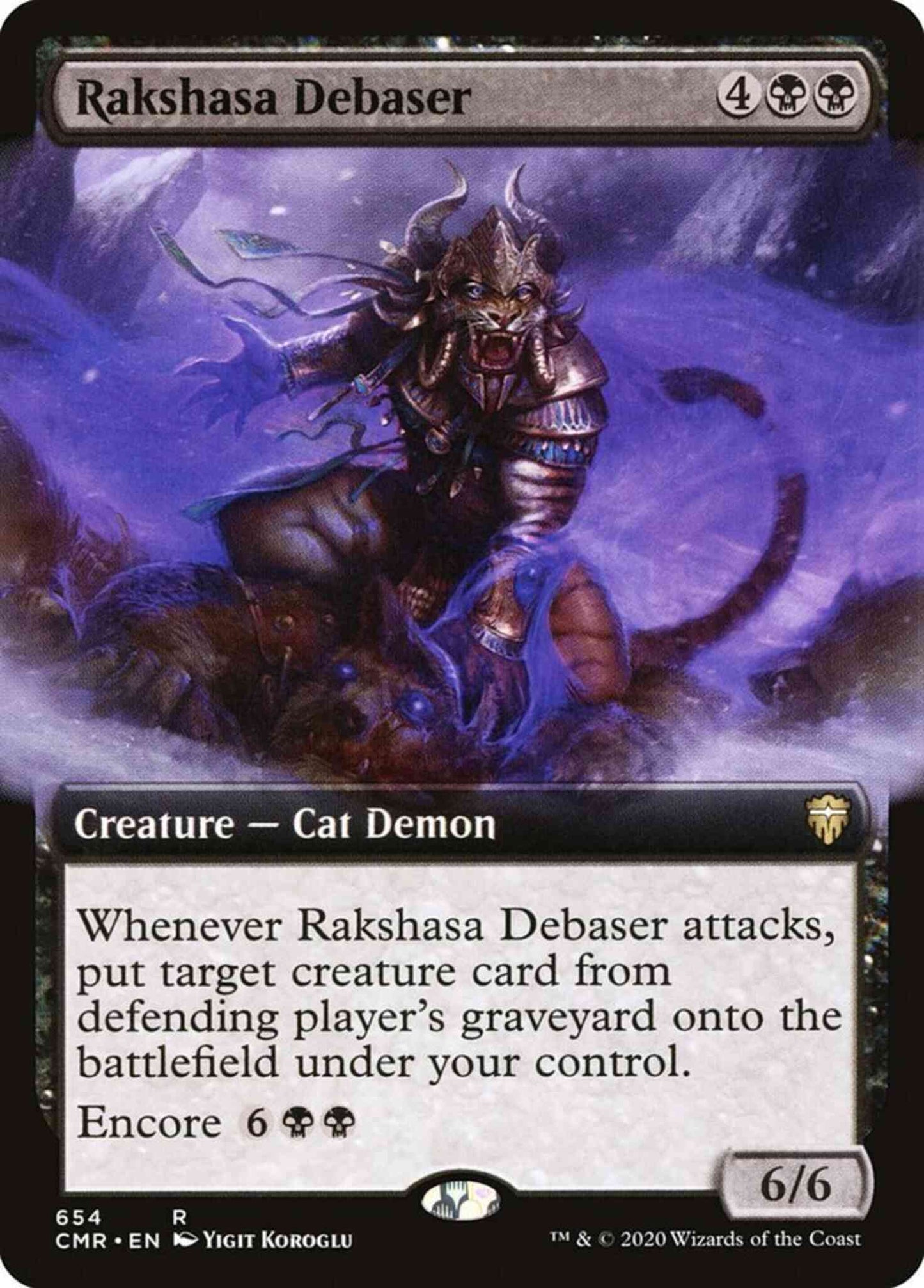 Rakshasa Debaser [654] [Extended Art] [Commander Legends] [Non-Foil]