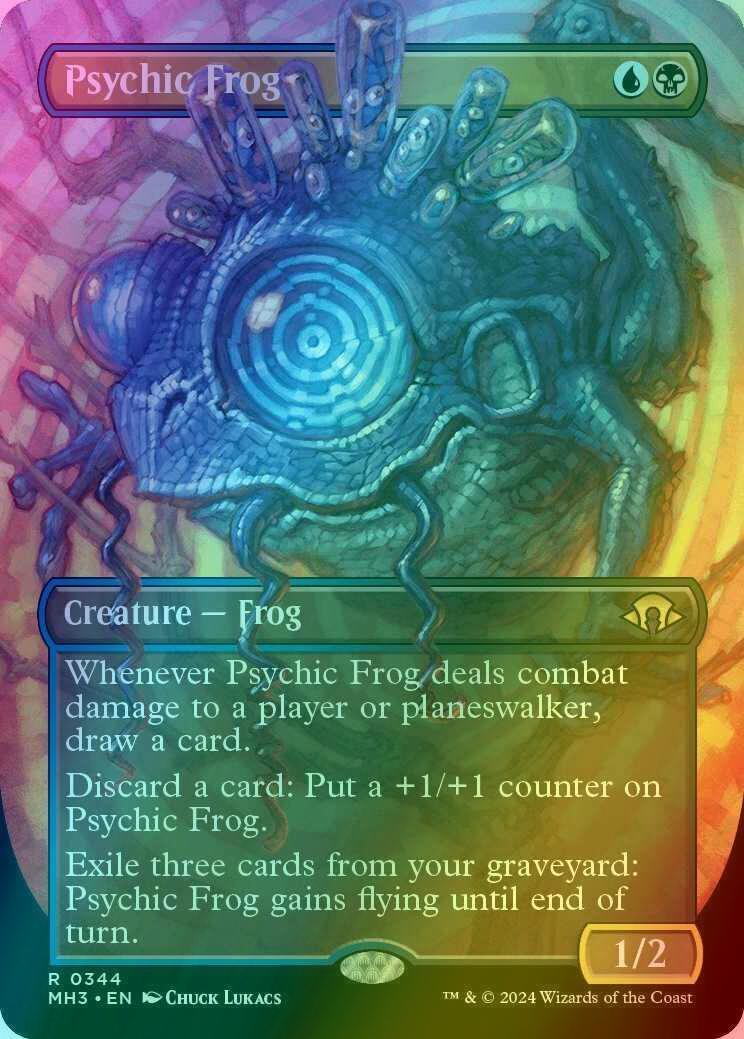 Psychic Frog [344] [Borderless] [Frame Break] [Modern Horizons 3] [Foil]