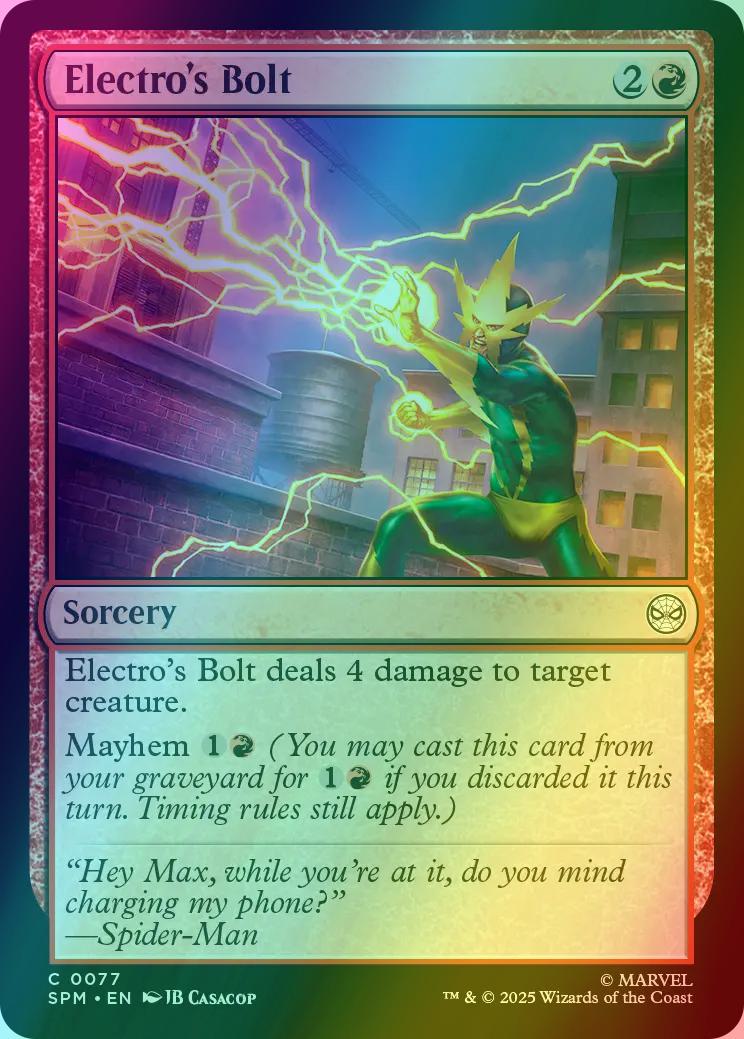 Electro's Bolt [77] [Marvel's Spider-Man] [Foil]