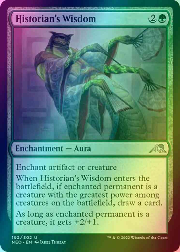 Historian's Wisdom [192] [Kamigawa: Neon Dynasty] [Foil]