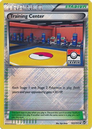 Training Center - 102/111 - Pokemon League Promo Crosshatch Holo [Reverse Holo]
