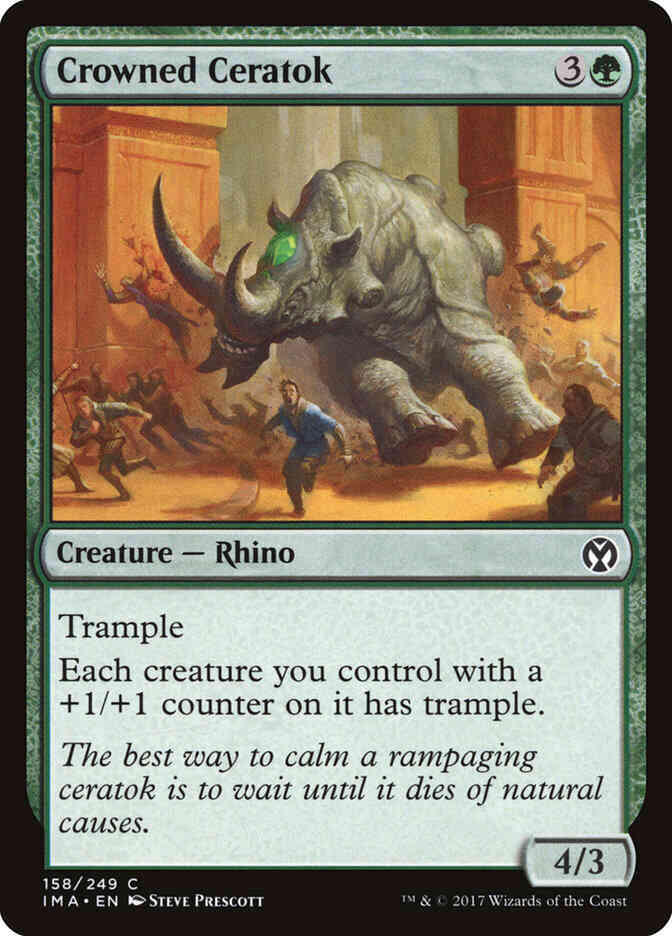 Crowned Ceratok [158] [Iconic Masters] [Non-Foil]
