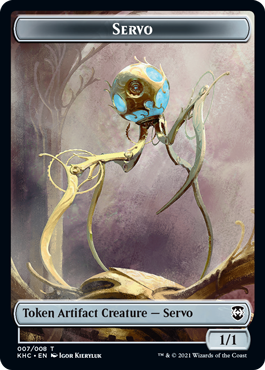 Elf Warrior Token (15) // Servo Token (07) [Kaldheim Commander Tokens] [Non-Foil]