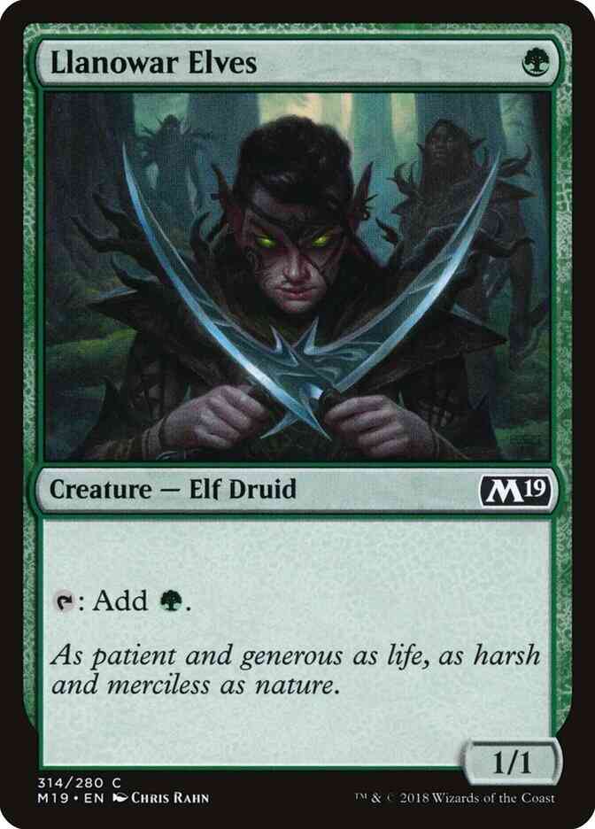 Llanowar Elves [314] [Planeswalker Deck Exclusive] [Core Set 2019] [Non-Foil]