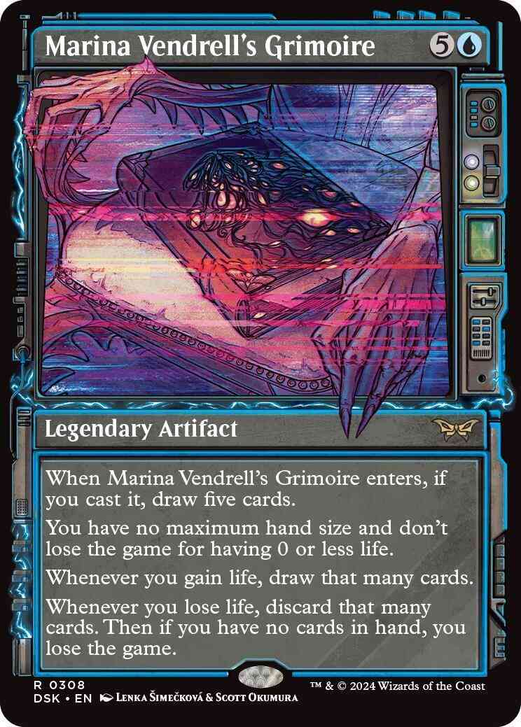 Marina Vendrell's Grimoire [308] [Paranormal Frame] [Duskmourn: House of Horror] [Non-Foil]