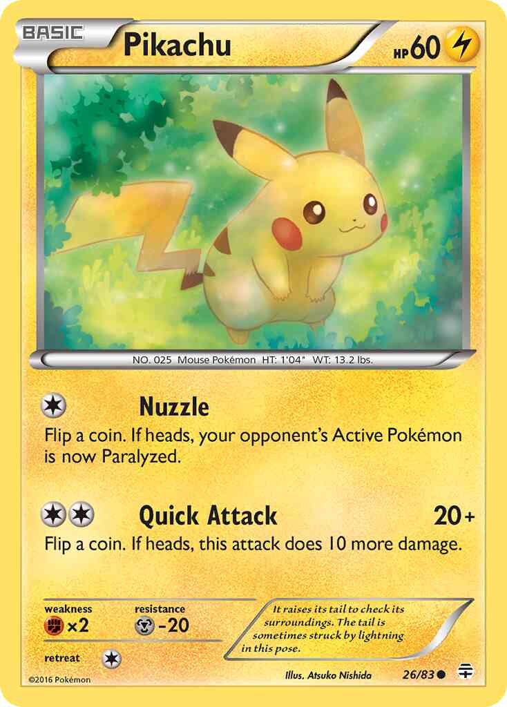 Pikachu - 26/83 - Common [g1-26] [Non-Holo]