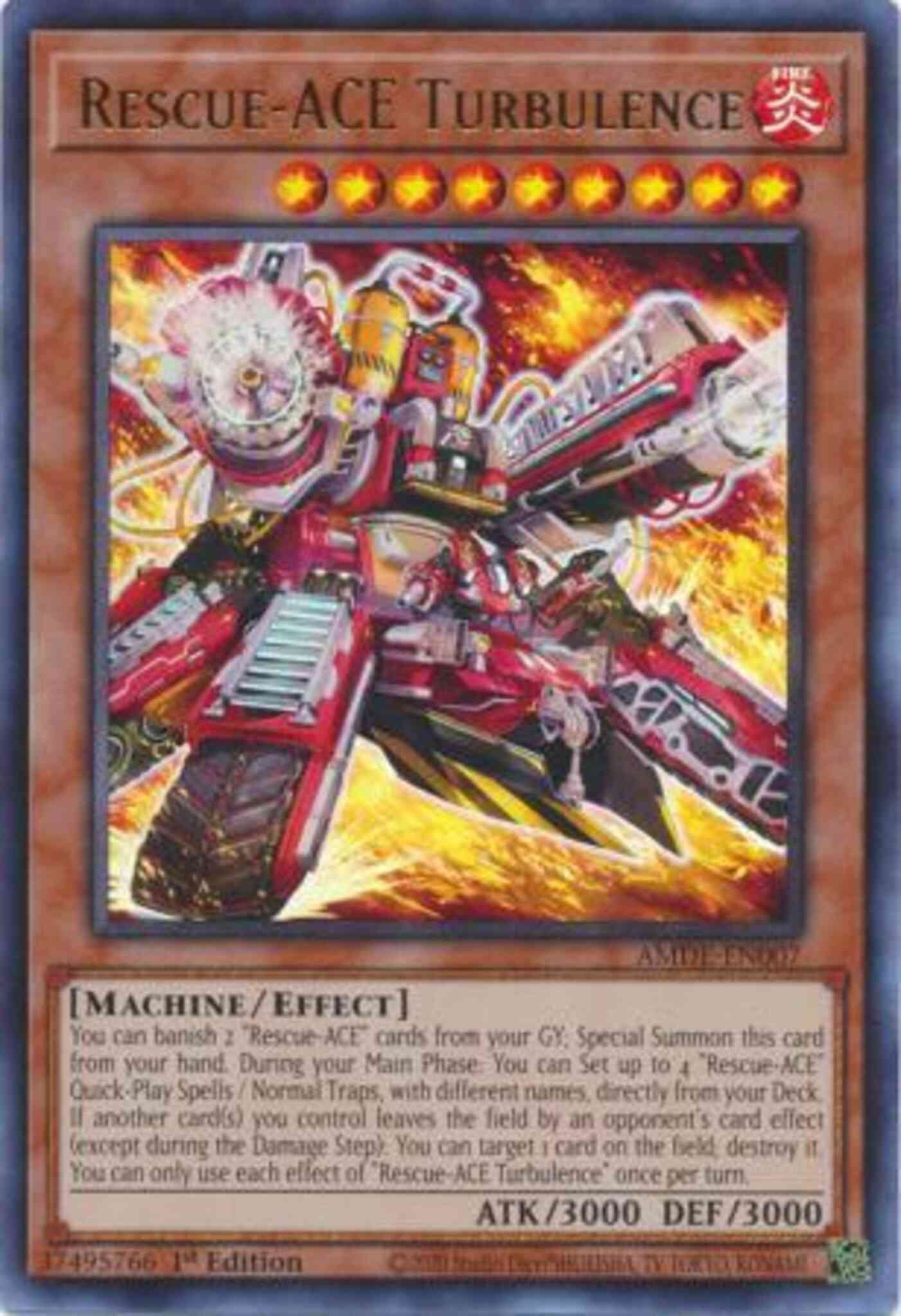 Rescue-ACE Turbulence - AMDE-EN007 - Ultra Rare - 1st Edition
