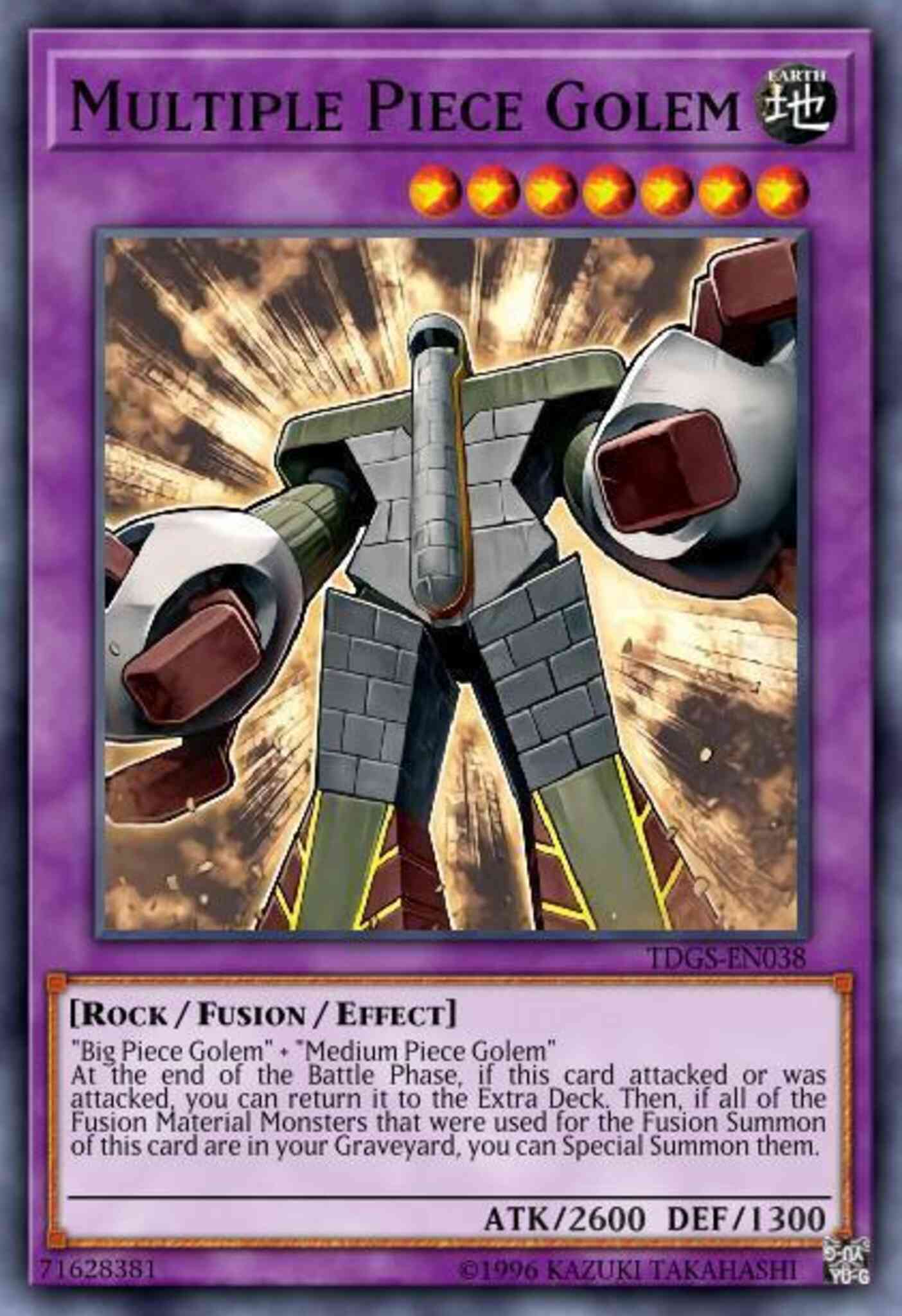 Multiple Piece Golem - TDGS-EN038 - Ultimate Rare - 1st Edition