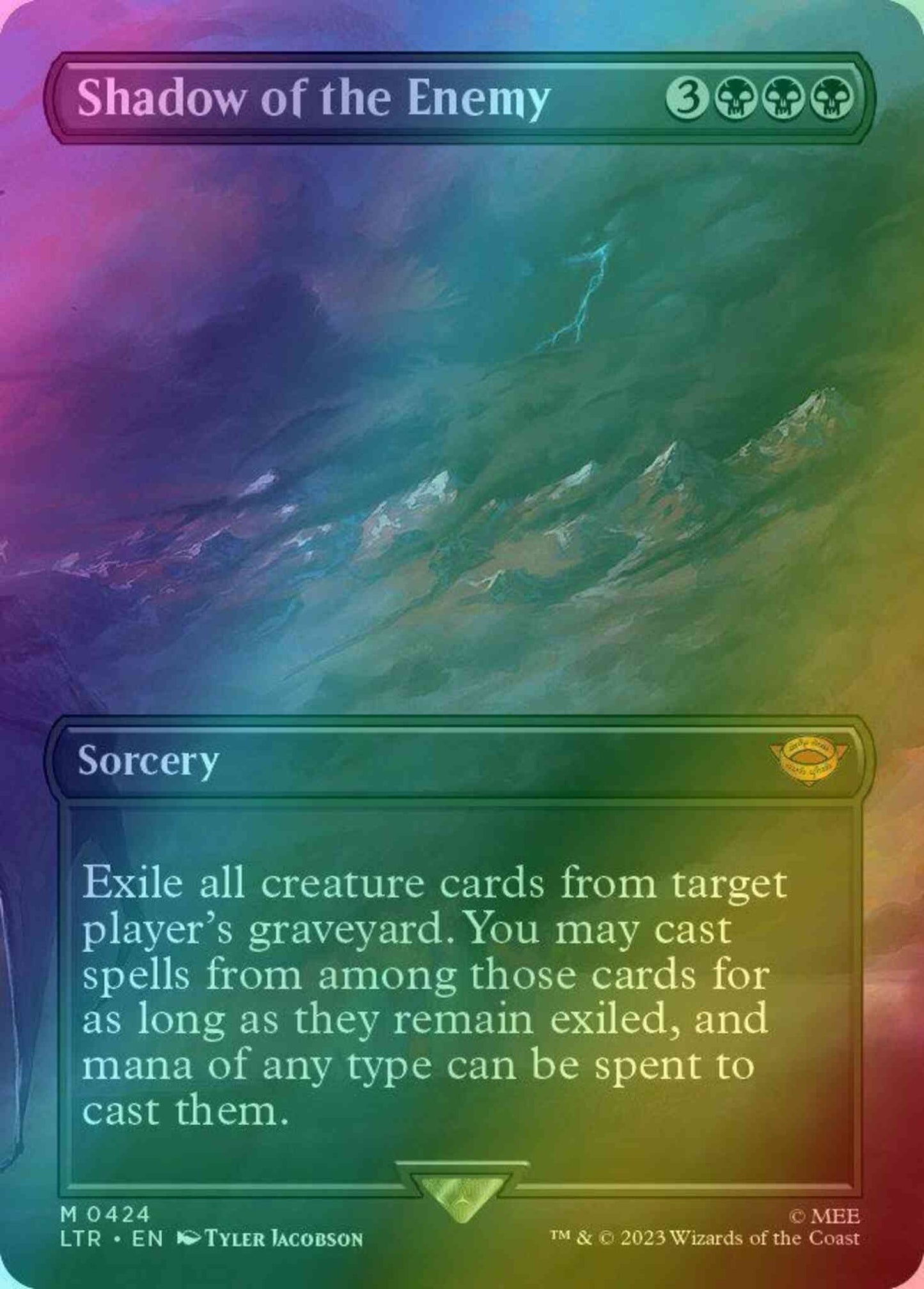 Shadow of the Enemy [424] [Borderless] [The Lord of the Rings: Tales of Middle-earth] [Foil]