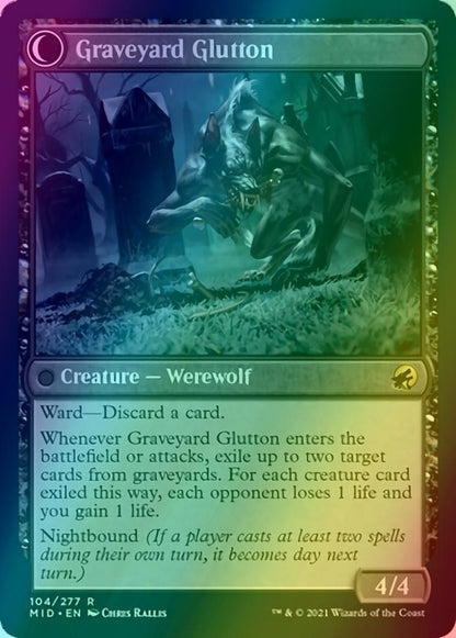Graveyard Trespasser // Graveyard Glutton [104] [Innistrad: Midnight Hunt] [Foil]