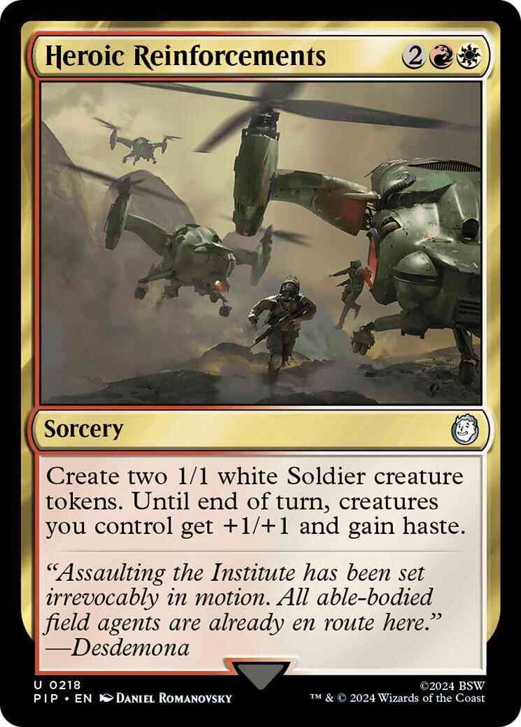 Heroic Reinforcements [218] [Fallout] [Non-Foil]