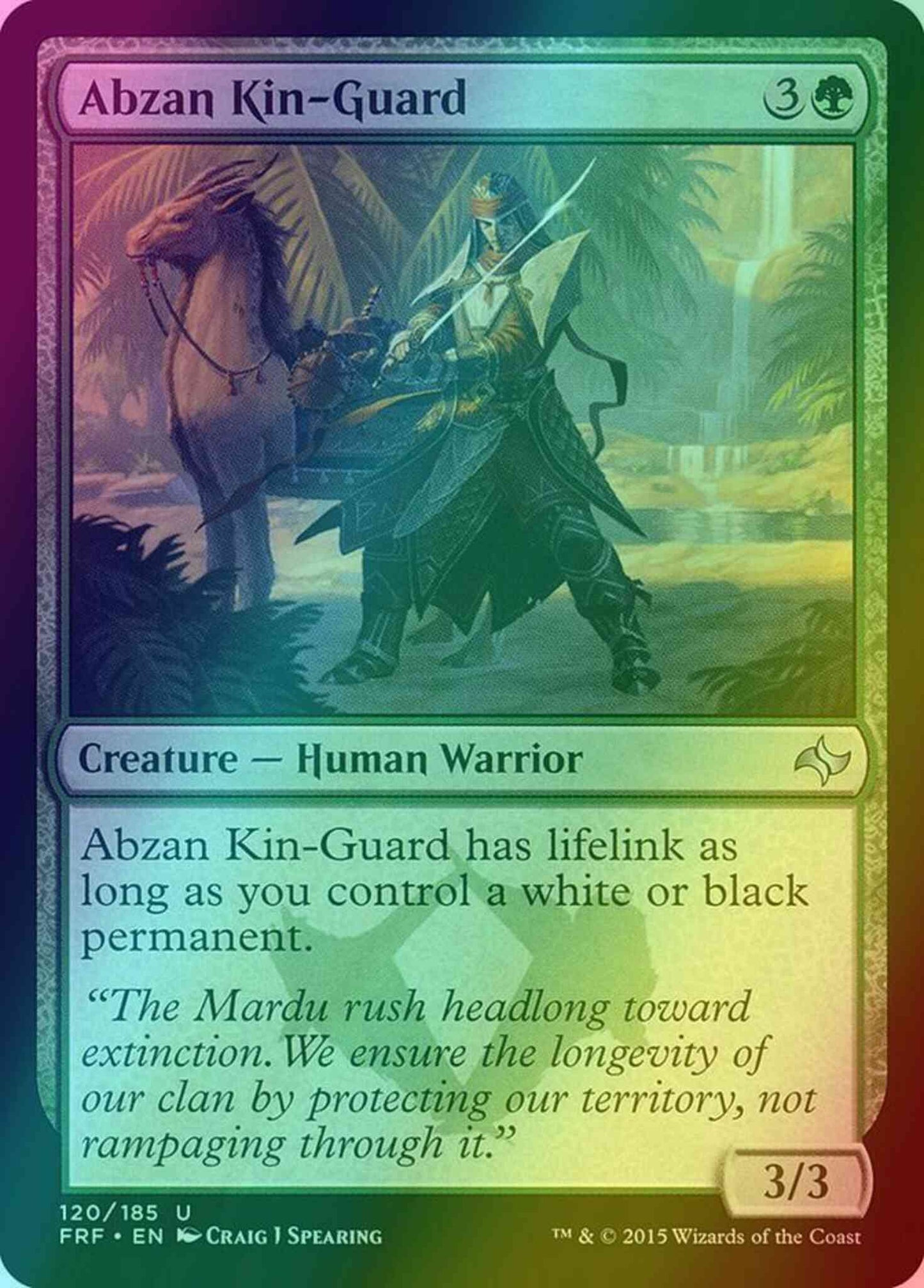 Abzan Kin-Guard [120] [Fate Reforged] [Foil]
