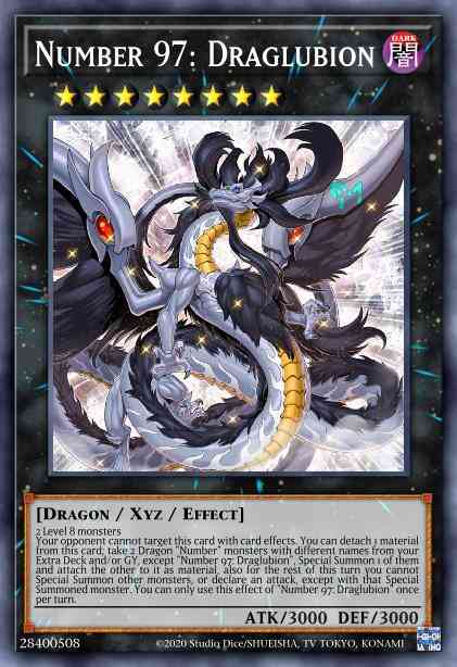Number 97: Draglubion - BLHR-EN030 - Secret Rare - 1st Edition