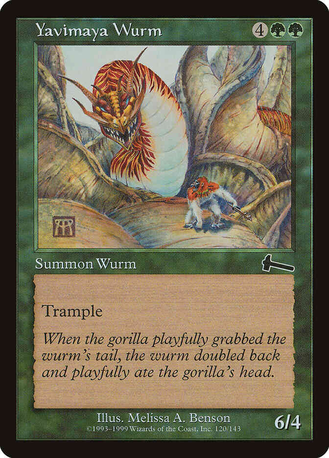 Yavimaya Wurm [120] [Urza's Legacy] [Non-Foil]