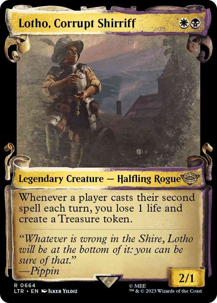 Lotho, Corrupt Shirriff [664] [Scrolls Showcase] [The Lord of the Rings: Tales of Middle-earth] [Non-Foil]
