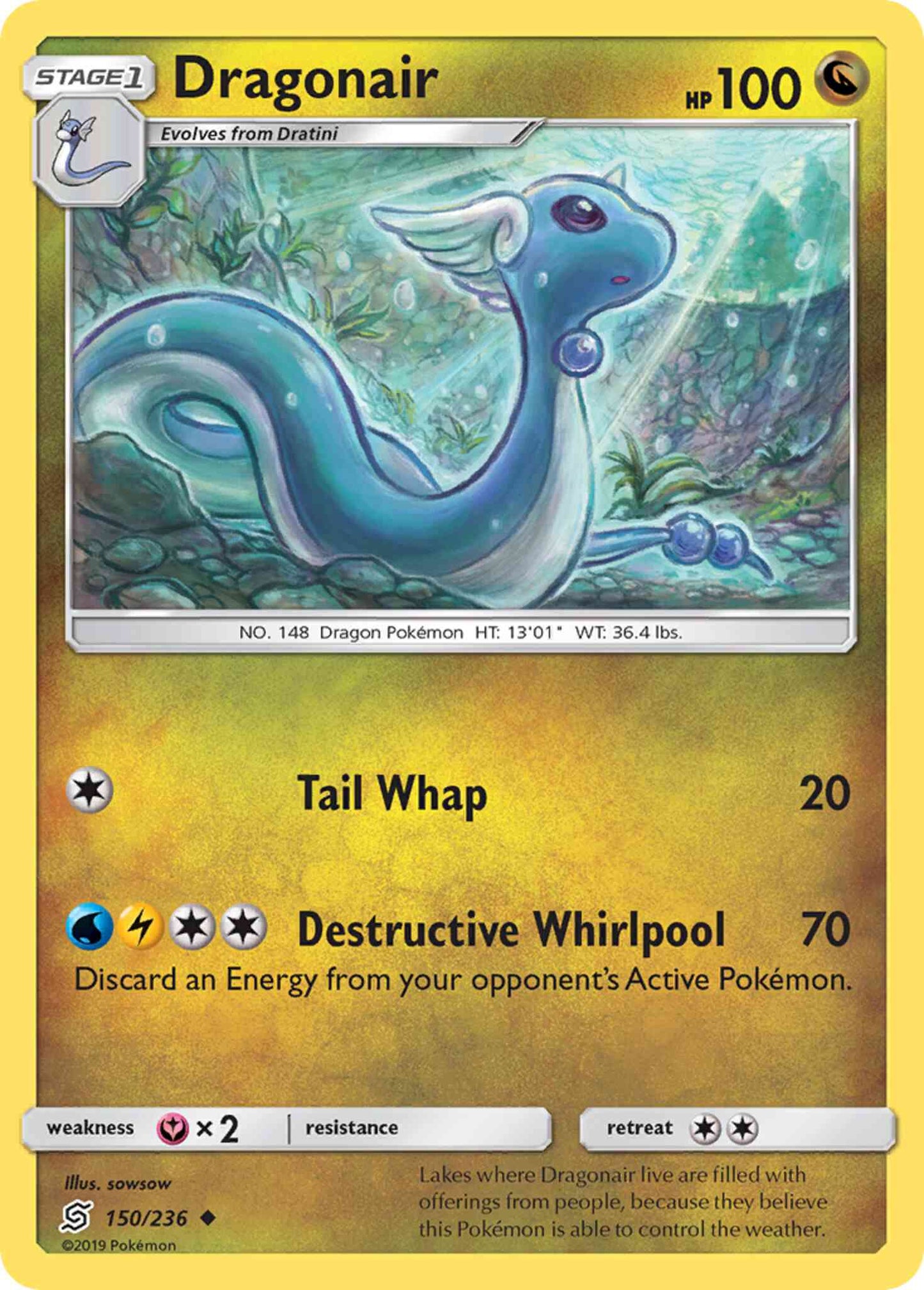 Dragonair - 150/236 - Uncommon [sm11-150] [Reverse Holo]