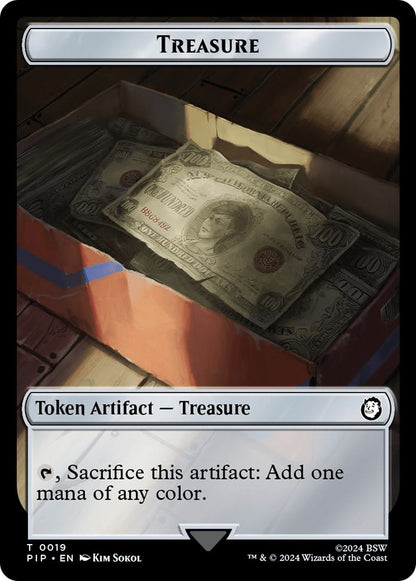 Copy Token (01) // Treasure Token (19) [Fallout: Tokens] [Non-Foil]