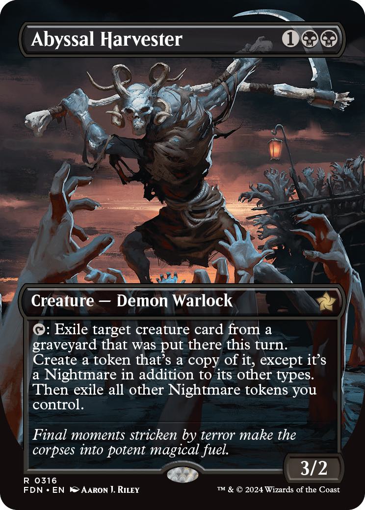 Abyssal Harvester [316] [Borderless] [Foundations] [Non-Foil]