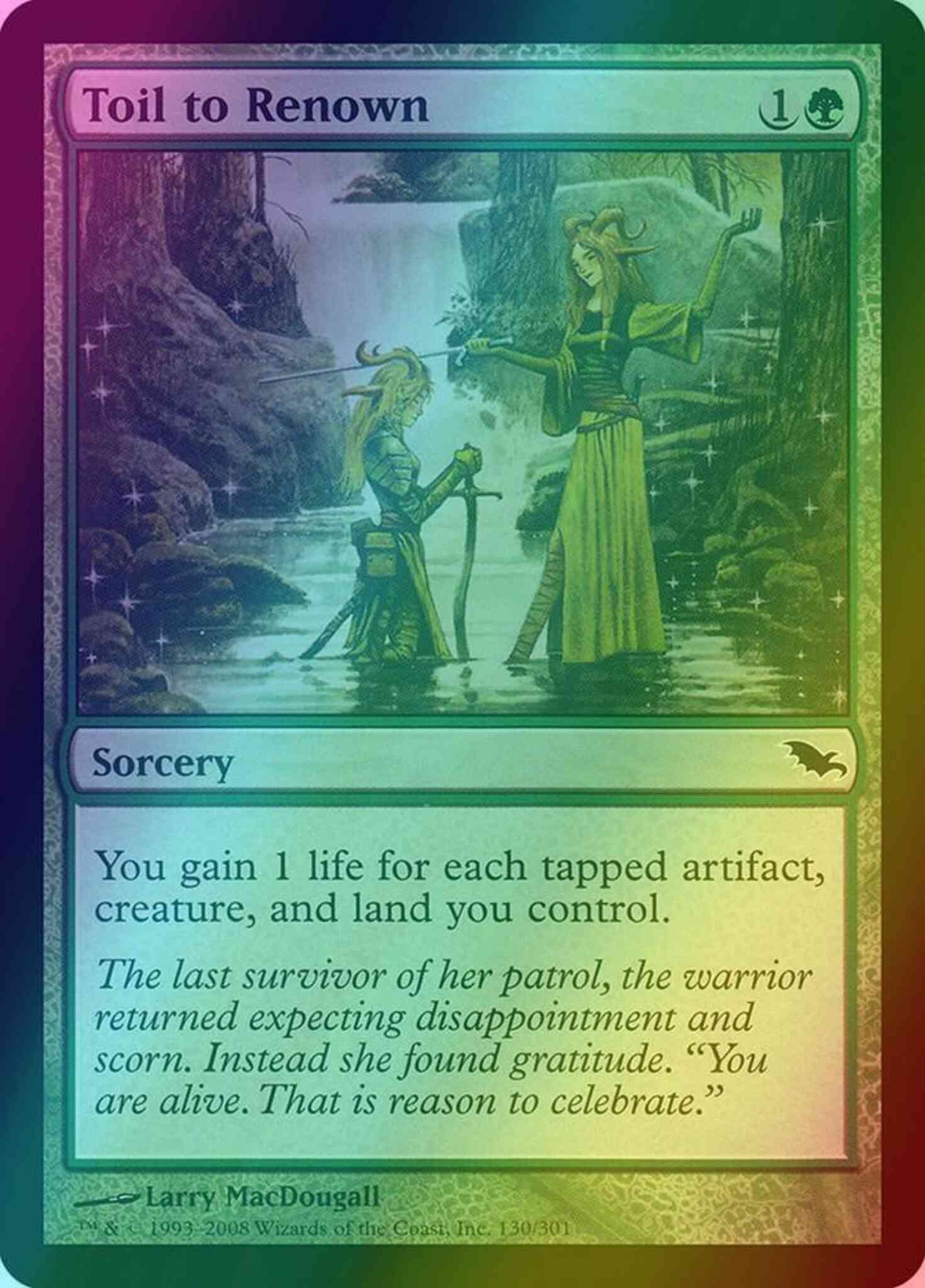Toil to Renown [130] [Shadowmoor] [Foil]
