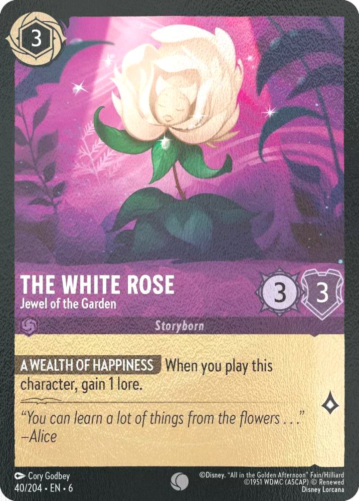 The White Rose - Jewel of the Garden - 40/204 [Azurite Sea] [Cold Foil]