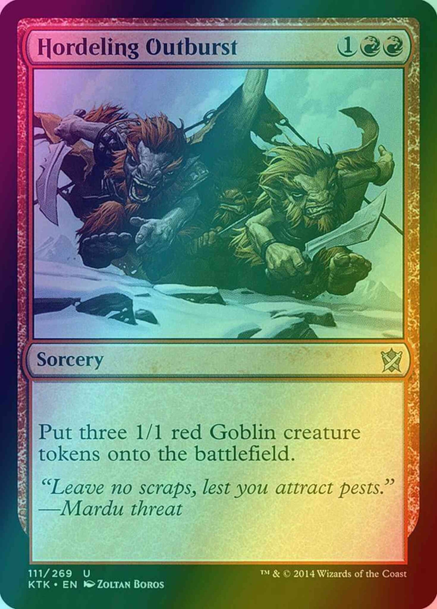 Hordeling Outburst [111] [Khans Of Tarkir] [Foil]