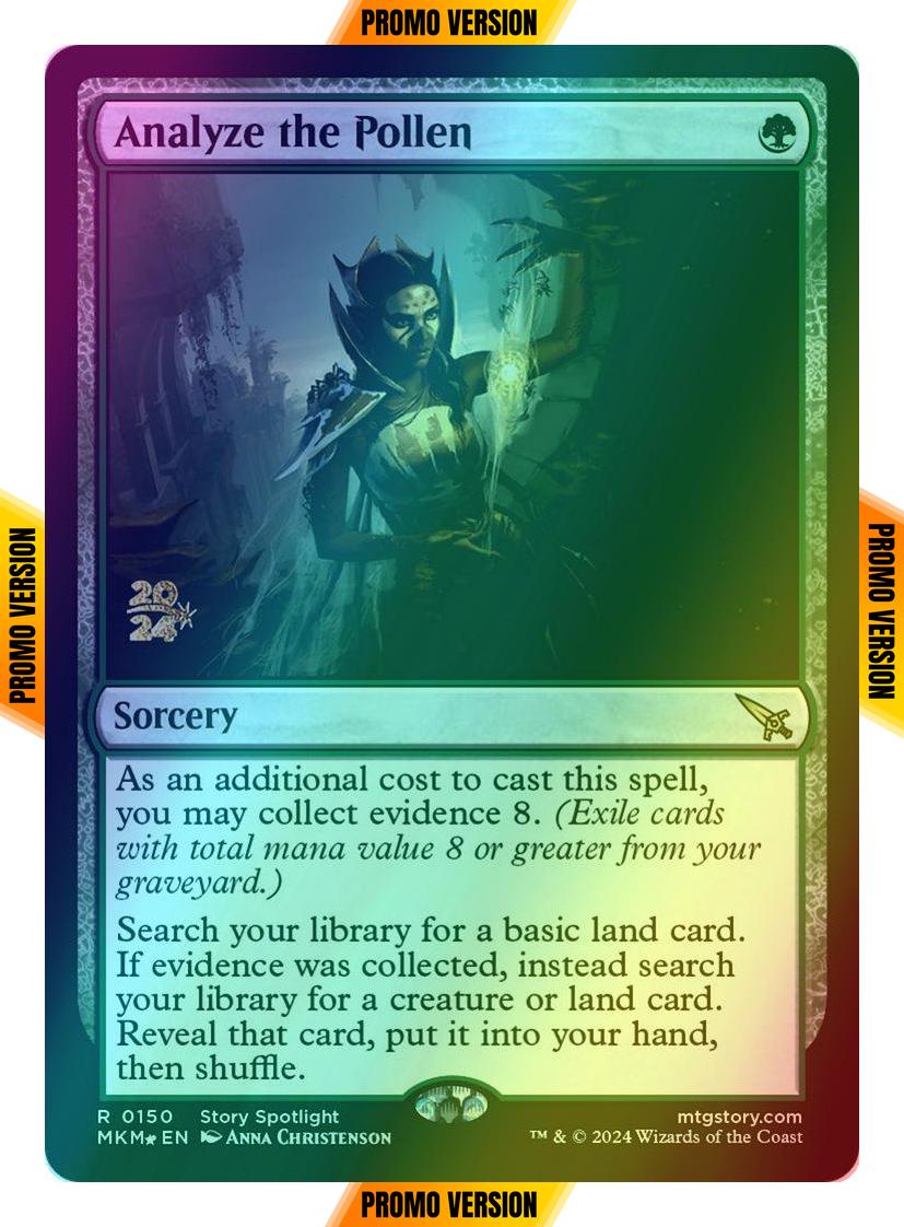 Analyze the Pollen [150s] [Prerelease] [Murders at Karlov Manor: Promos] [Foil]