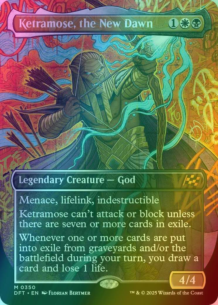 Ketramose, the New Dawn [350] [Borderless] [Graffiti] [Aetherdrift] [Foil]