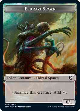 Eldrazi Token (01) // Human Soldier Token (02) [Innistrad: Midnight Hunt: Commander: Tokens] [Non-Foil]